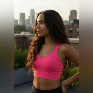 Lululemon Align Sonic Pink Tank Top Cropped Version Sports Bra 12